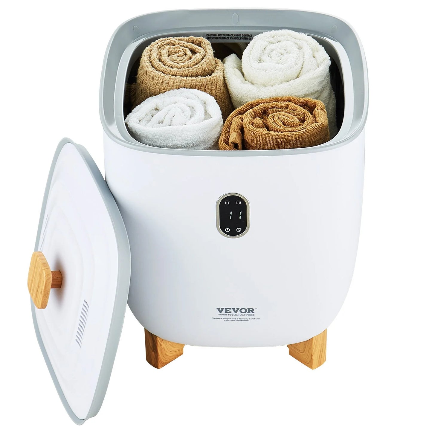 VEVOR 25L Towel Warmer Bucket with LED Display & Auto Shut Off – Large Towel, Blanket & Bathrobe Warmer for Bathroom & Spa