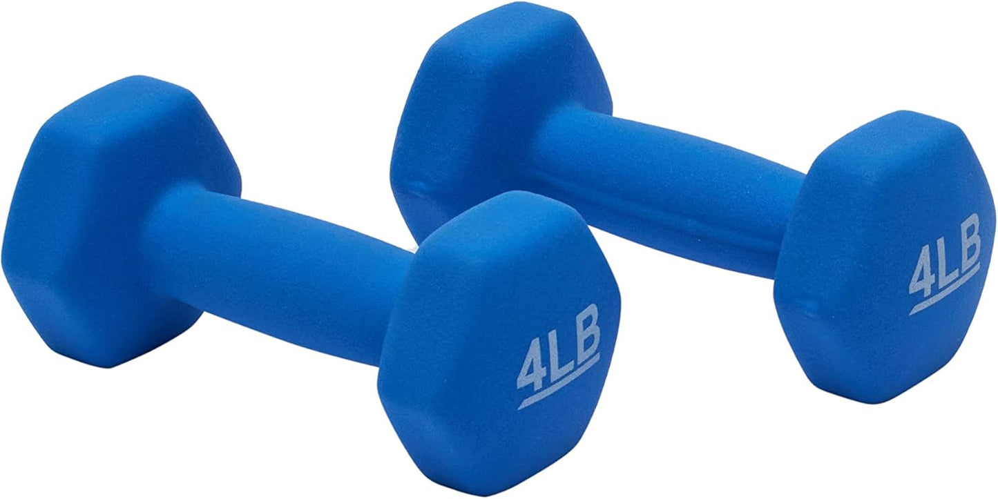 Neoprene Dumbbell Hand Weights for Exercise, Strength Training & Muscle Toning