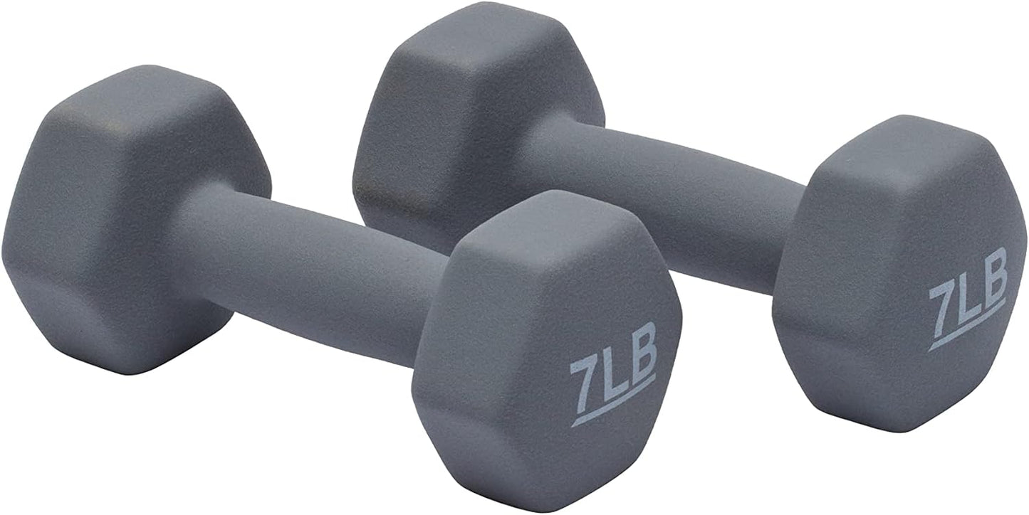 Neoprene Dumbbell Hand Weights for Exercise, Strength Training & Muscle Toning