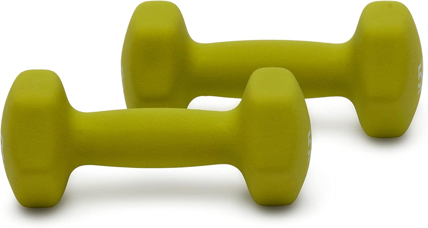 Neoprene Dumbbell Hand Weights for Exercise, Strength Training & Muscle Toning