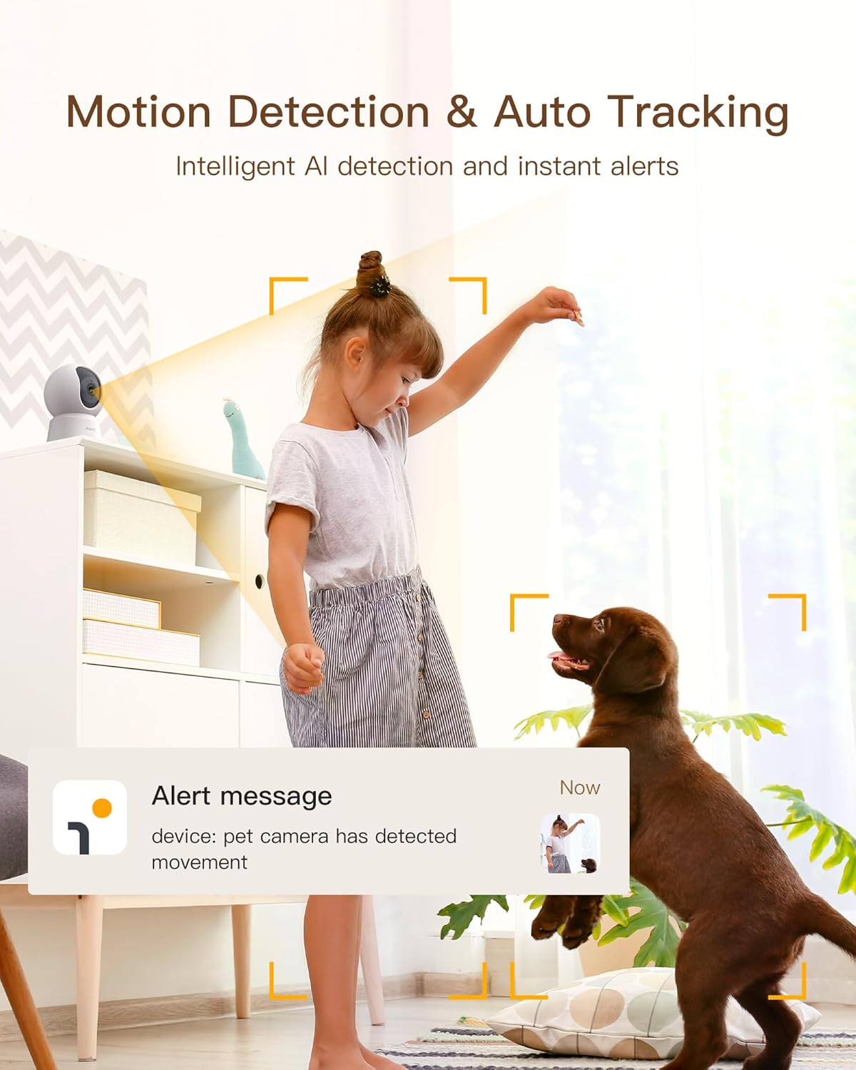 5G 4MP Indoor Security Camera Pet Baby Monitor Auto Tracking Night Vision 2-Way Talk