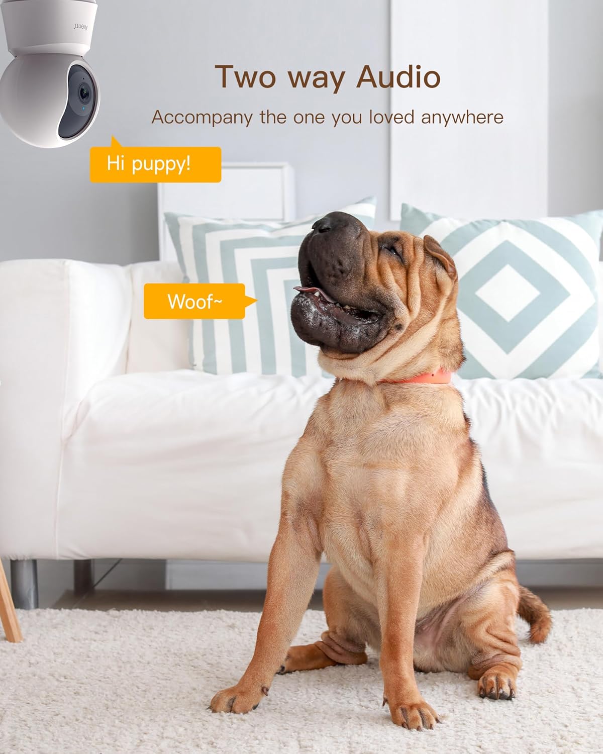 5G 4MP Indoor Security Camera Pet Baby Monitor Auto Tracking Night Vision 2-Way Talk