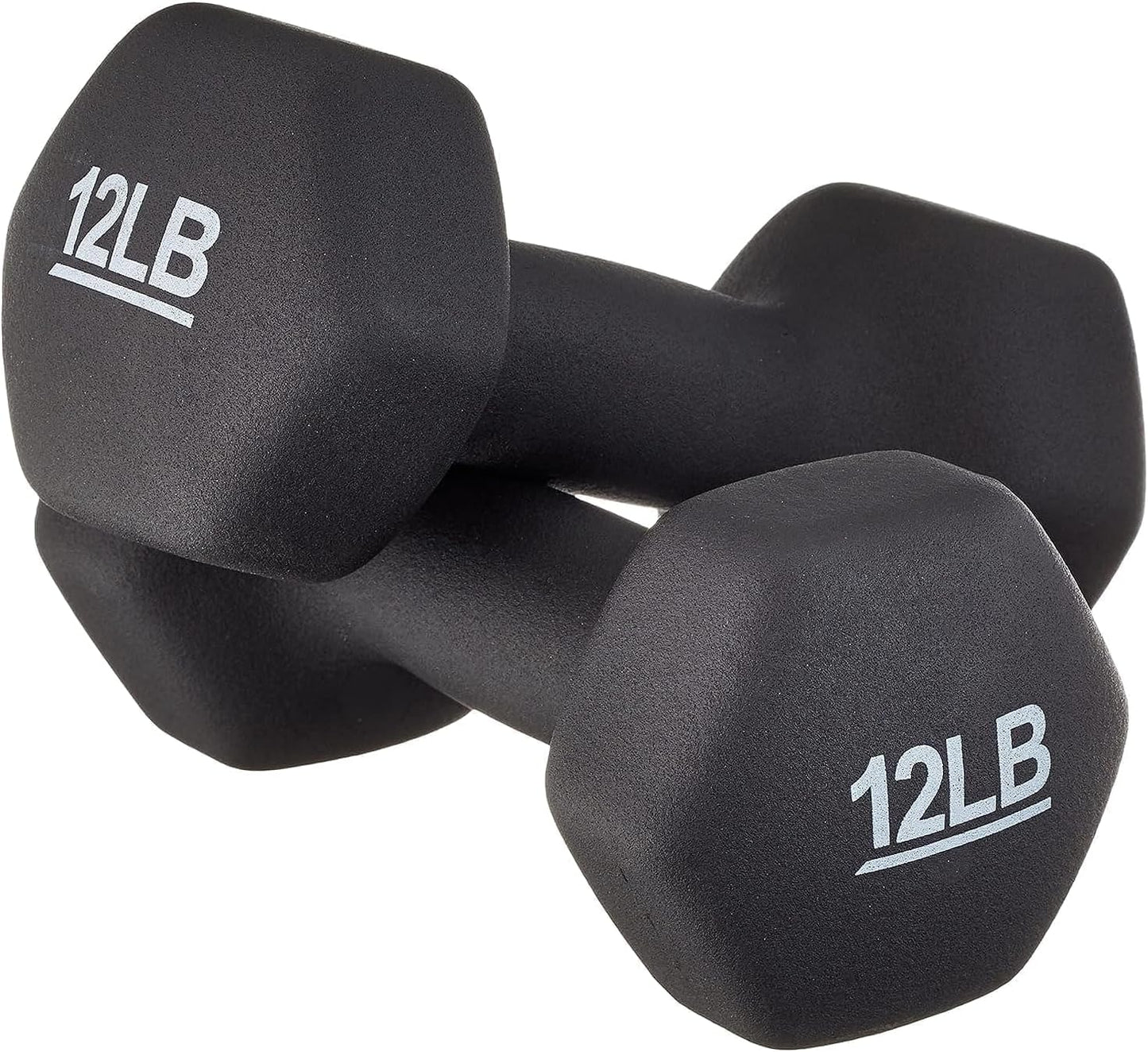 Neoprene Dumbbell Hand Weights for Exercise, Strength Training & Muscle Toning