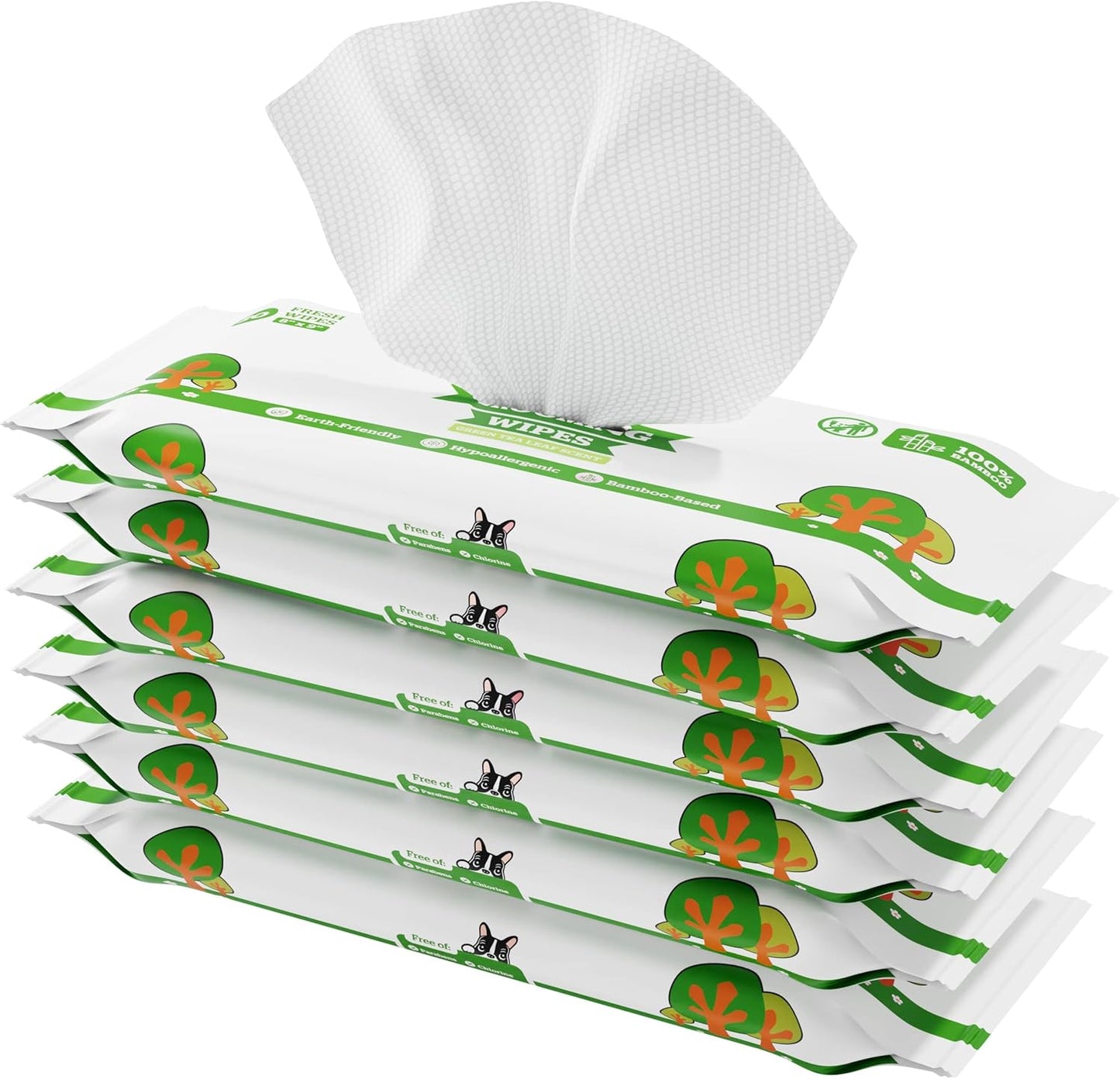 Pogi’s Hypoallergenic Dog Grooming Wipes – Fragrance-Free, 100 Ct, Paws, Body & Butt Cleaning