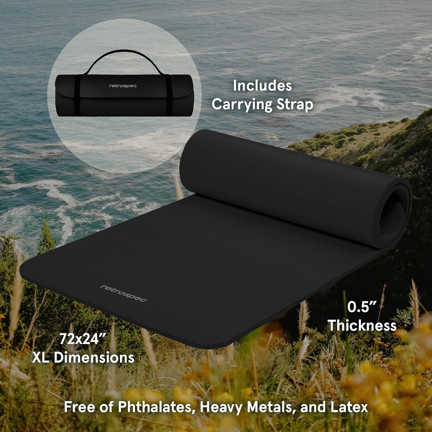 Solana 1/2" Thick Yoga Mat