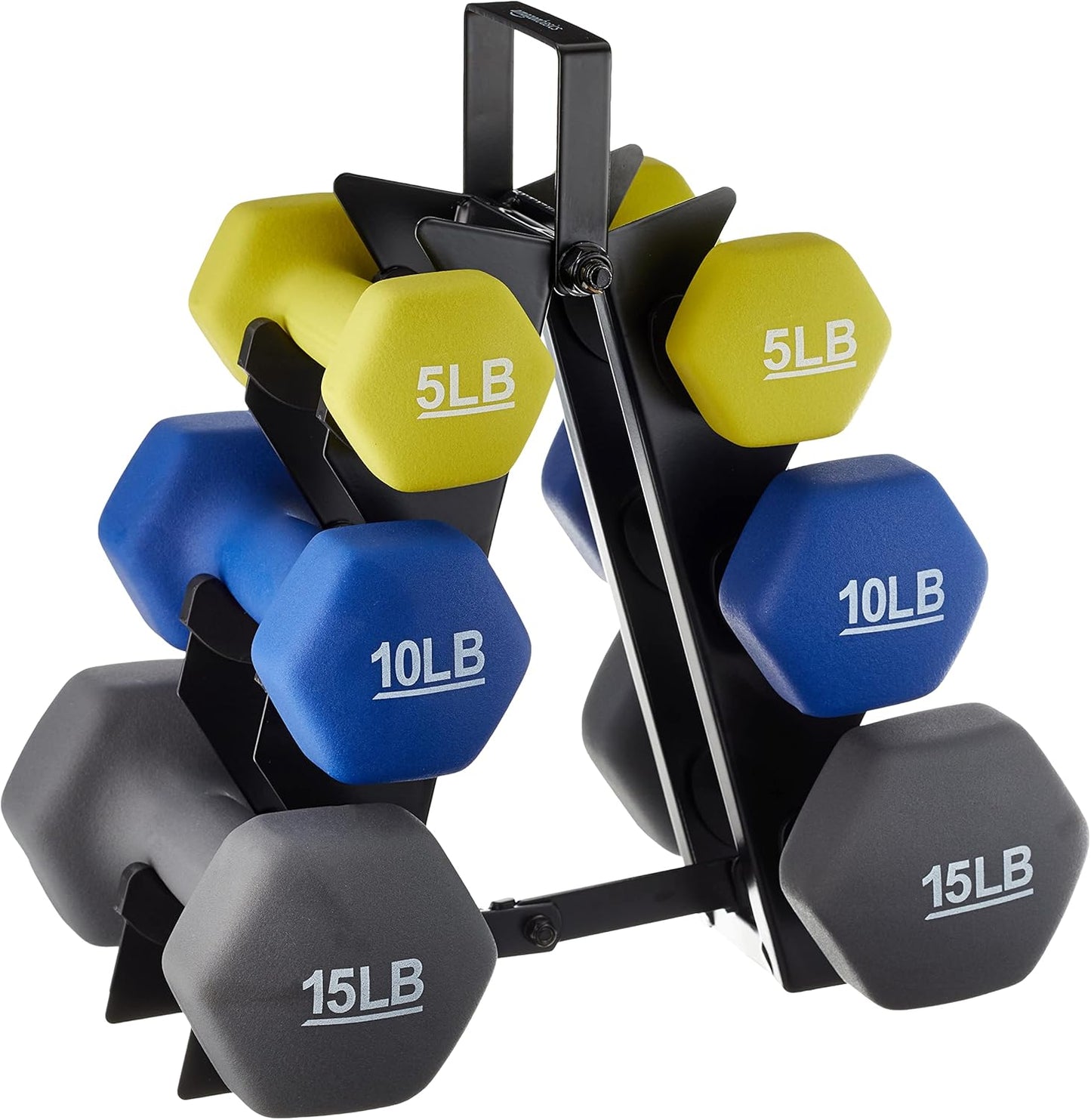 Neoprene Dumbbell Hand Weights for Exercise, Strength Training & Muscle Toning