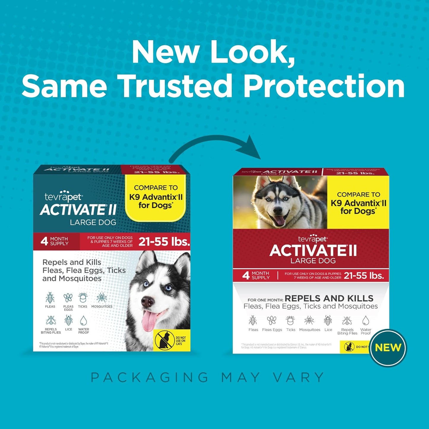Activate II Flea & Tick Prevention for Large Dogs 21–55 lbs – 4-Dose Topical Treatment