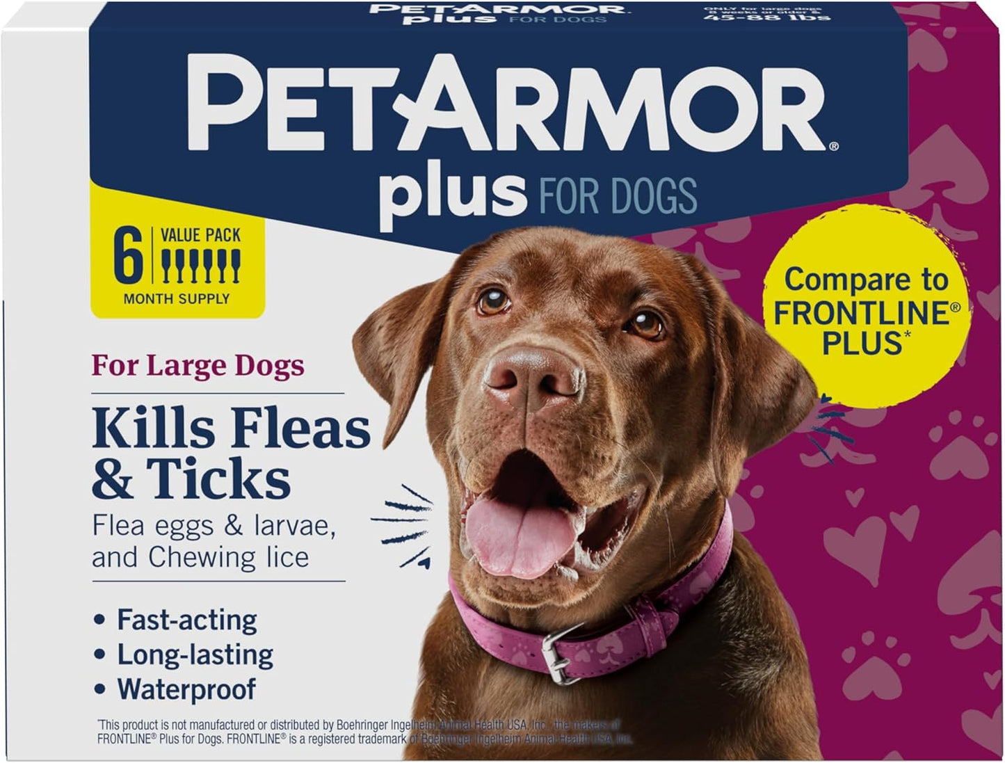 Activate II 6-Month Flea & Tick Treatment – XL Dogs 45–88 lbs (Waterproof Topical)