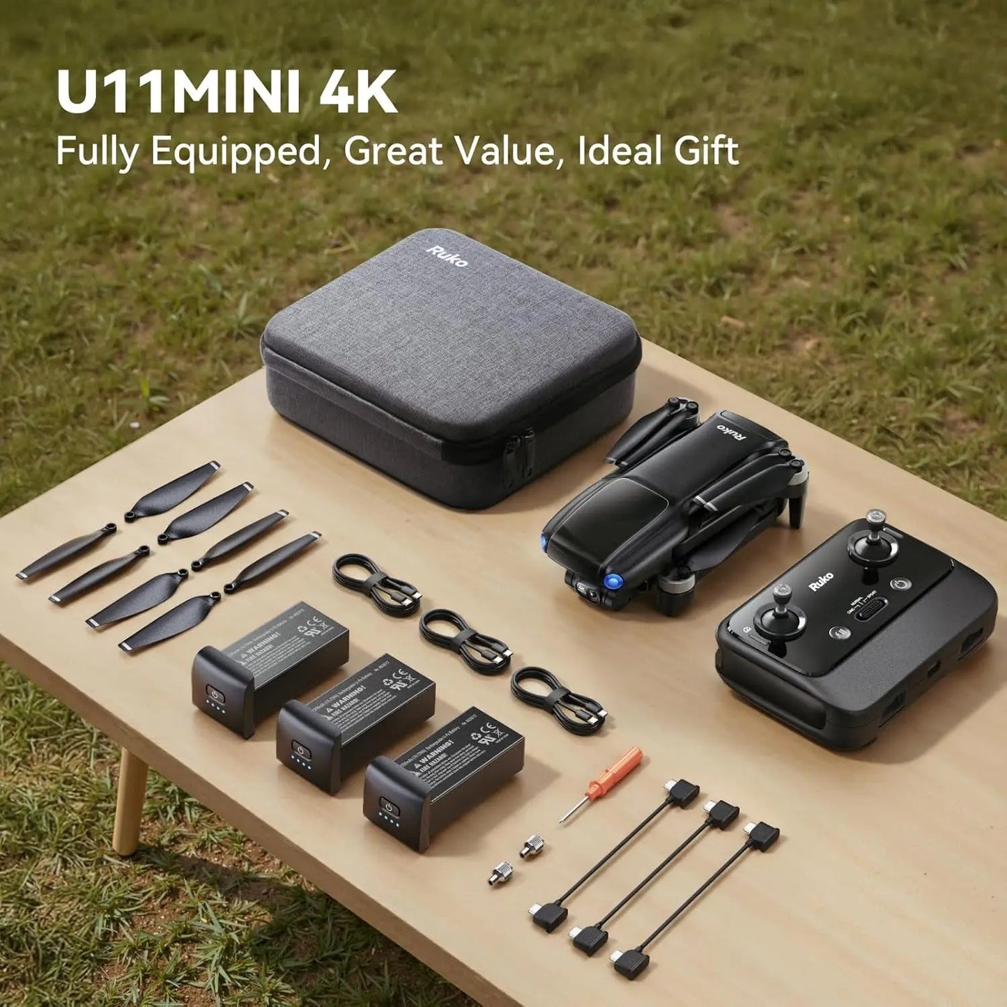 U11MINI 4K Drone for Adults - 96-Min Flight, 20,000ft FPV, 3-Axis Gimbal, Under 249g, 8K Photo