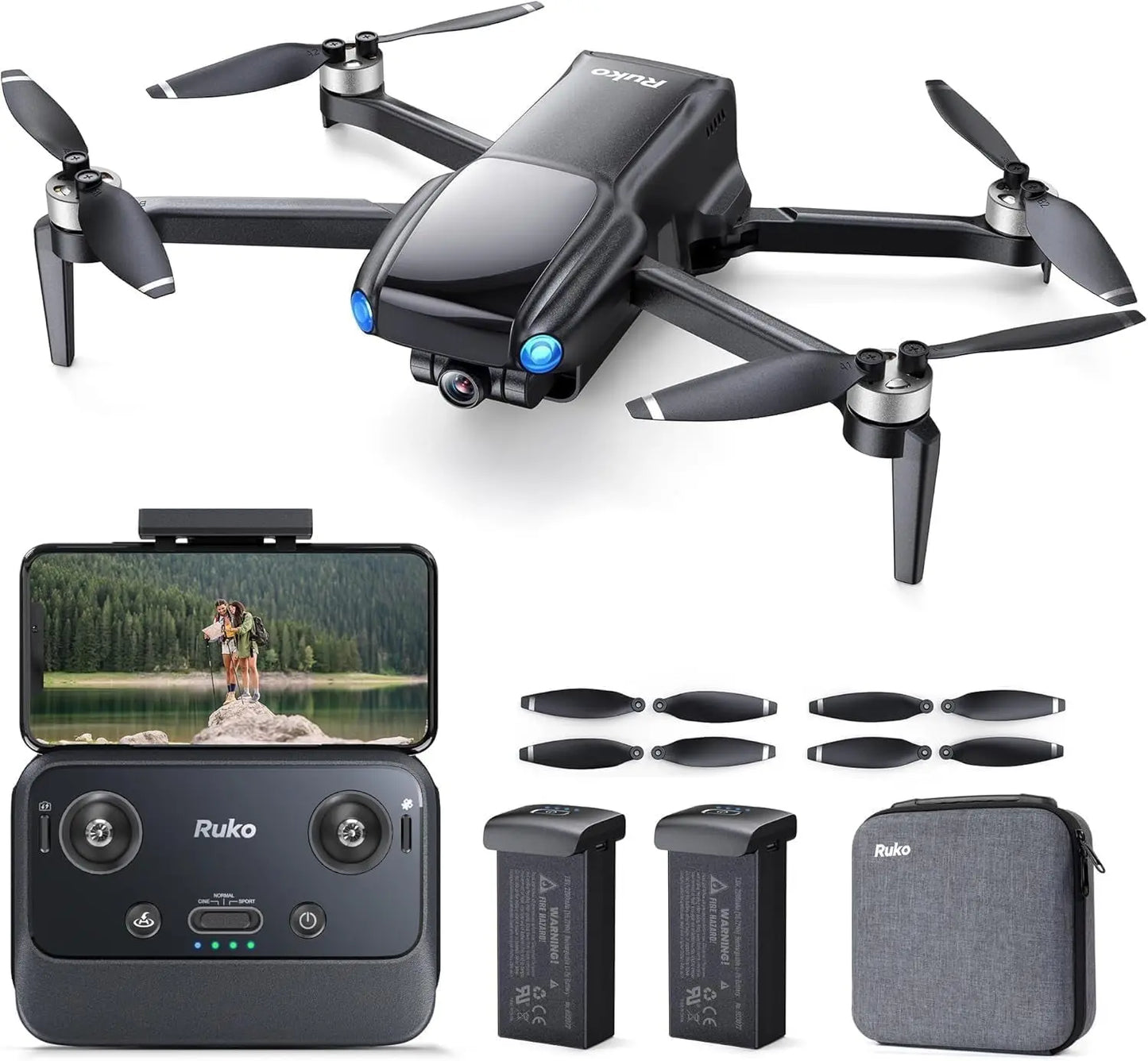 U11MINI 4K Drone for Adults - 96-Min Flight, 20,000ft FPV, 3-Axis Gimbal, Under 249g, 8K Photo
