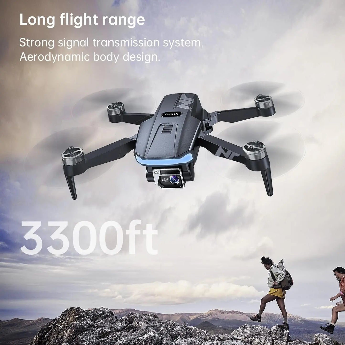 4K Ultra HD Drone with Camera for Adults N11 PRO GPS Enabled, 90 Min Flight Duration, Precision Auto Return, Follow Me Function, 5G Low-Latency FPV, Brushless Motor Technology, Beginner Friendly RC Quadcopter
