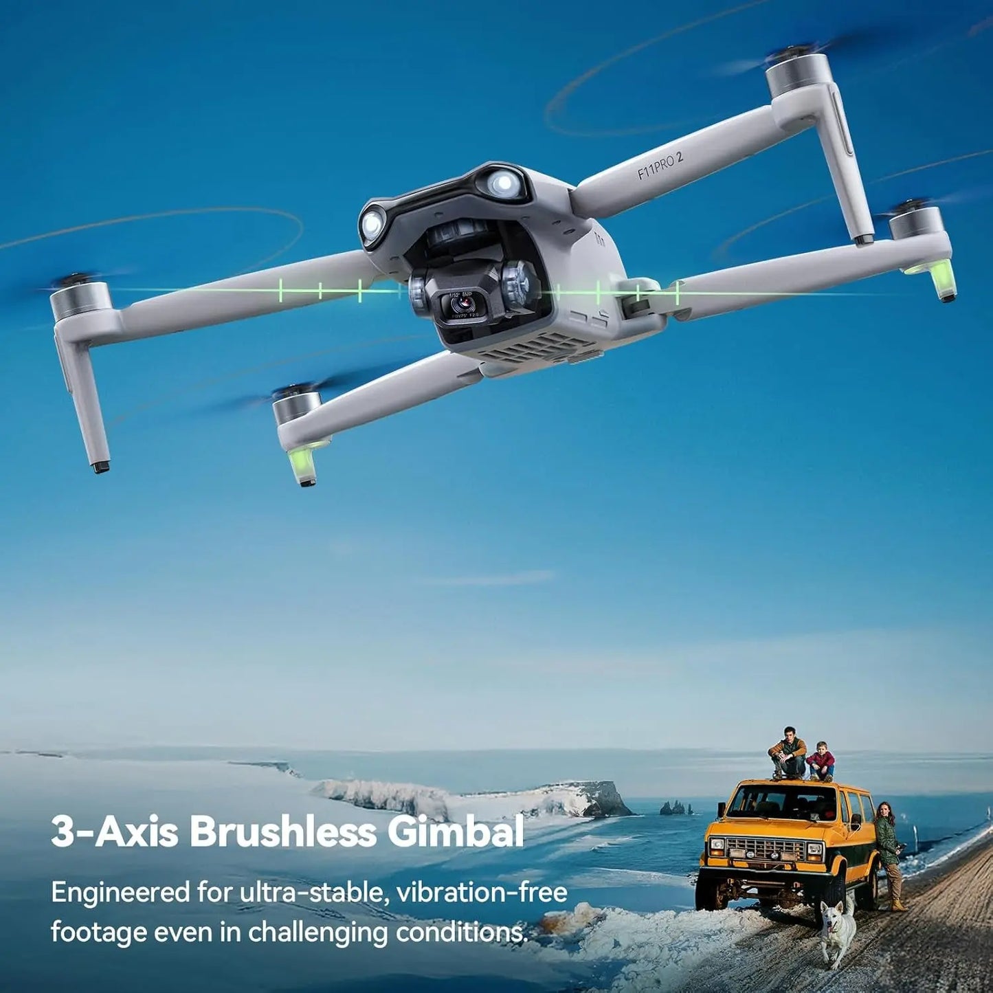 Ruko F11PRO 2: The Best Drone for Adults, 6K Camera, 3-Axis Gimbal, 70-Min Flight, 10,000ft Range