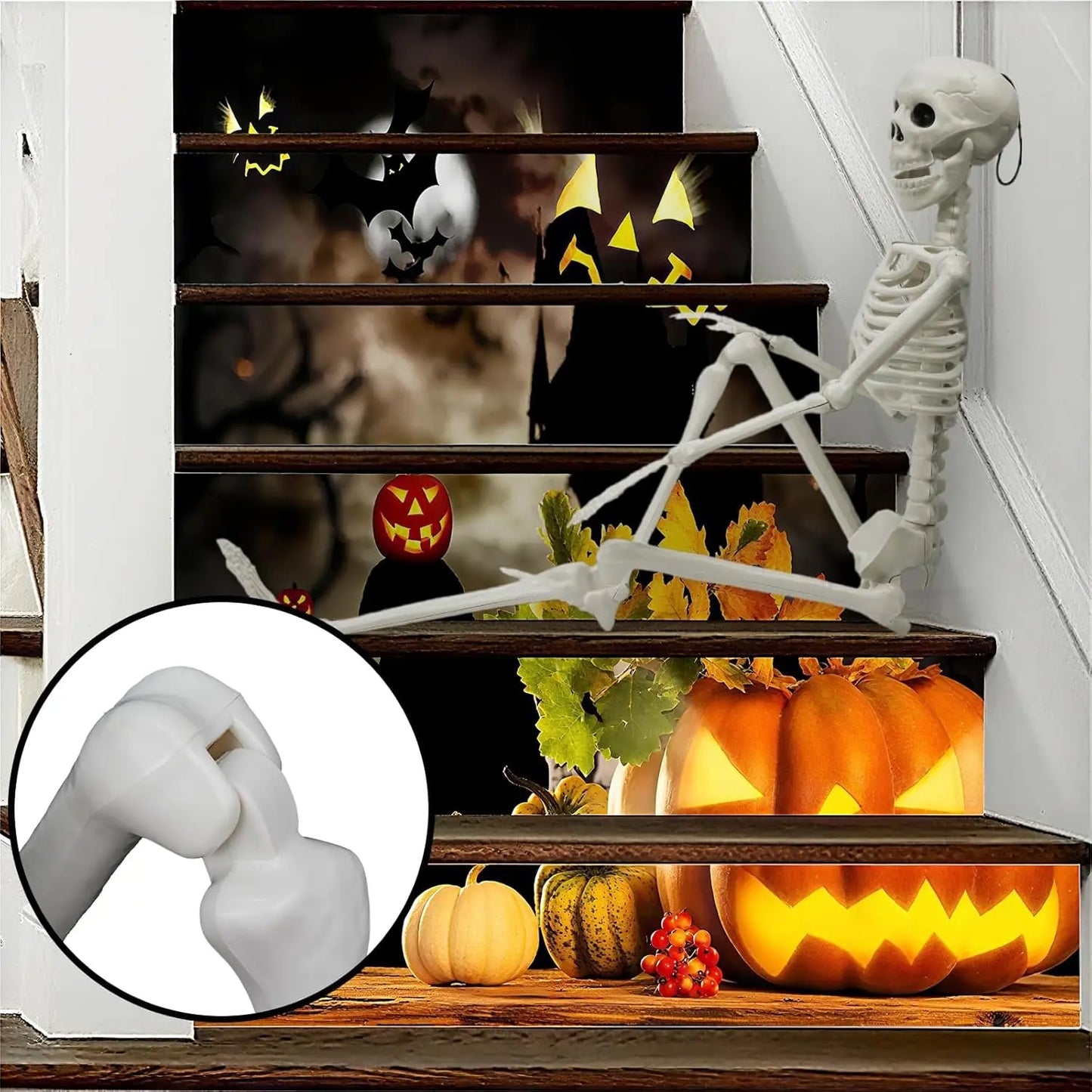 Light-Up Skeleton Halloween Decor