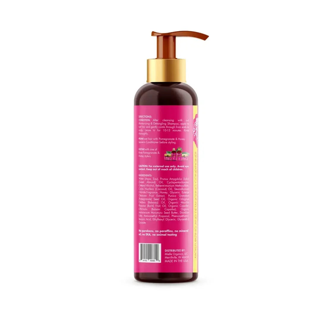 Mielle Pomegranate & Honey Detangling Conditioner 12 fl. oz – Moisturizing Hair Conditioner for Curly, Thick, Natural Hair, Frizz Control & Curl Definition