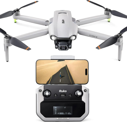 Ruko F11PRO 2: The Best Drone for Adults, 6K Camera, 3-Axis Gimbal, 70-Min Flight, 10,000ft Range