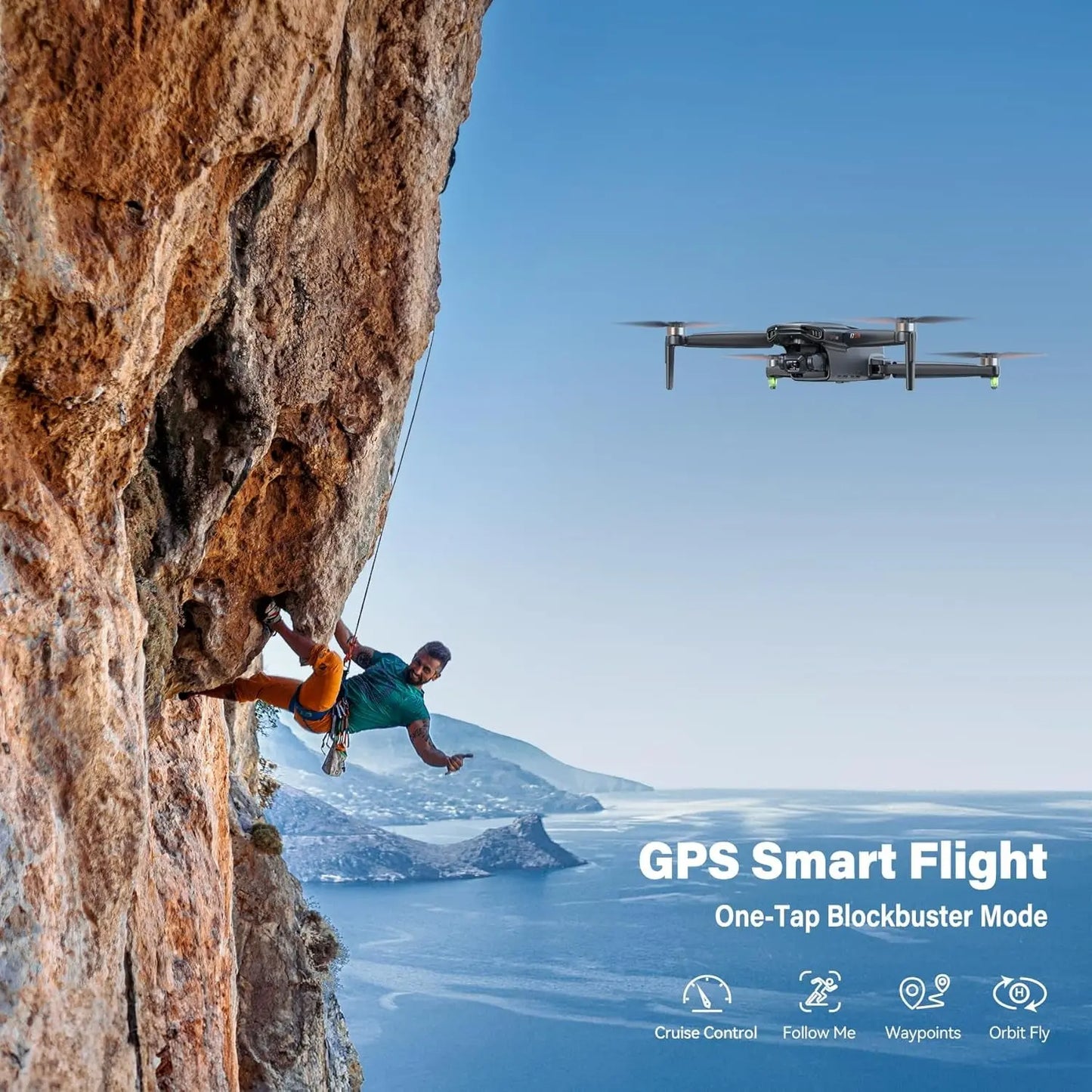 F7GIM Pro Drone with 6K UHD Camera, 3-Axis Brushless Gimbal, 4K/30Fps Video, GPS Smart Control for Adults and Beginner, plus 70Mins Flight Time, 10000Ft FPV Digital Transmission and TOF Safety Support