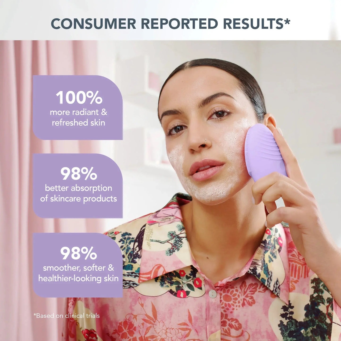LUNA 3 Smart Sonic Facial Cleanser & Massager for Sensitive Skin – Deep Clean & Anti-Aging Face Brush