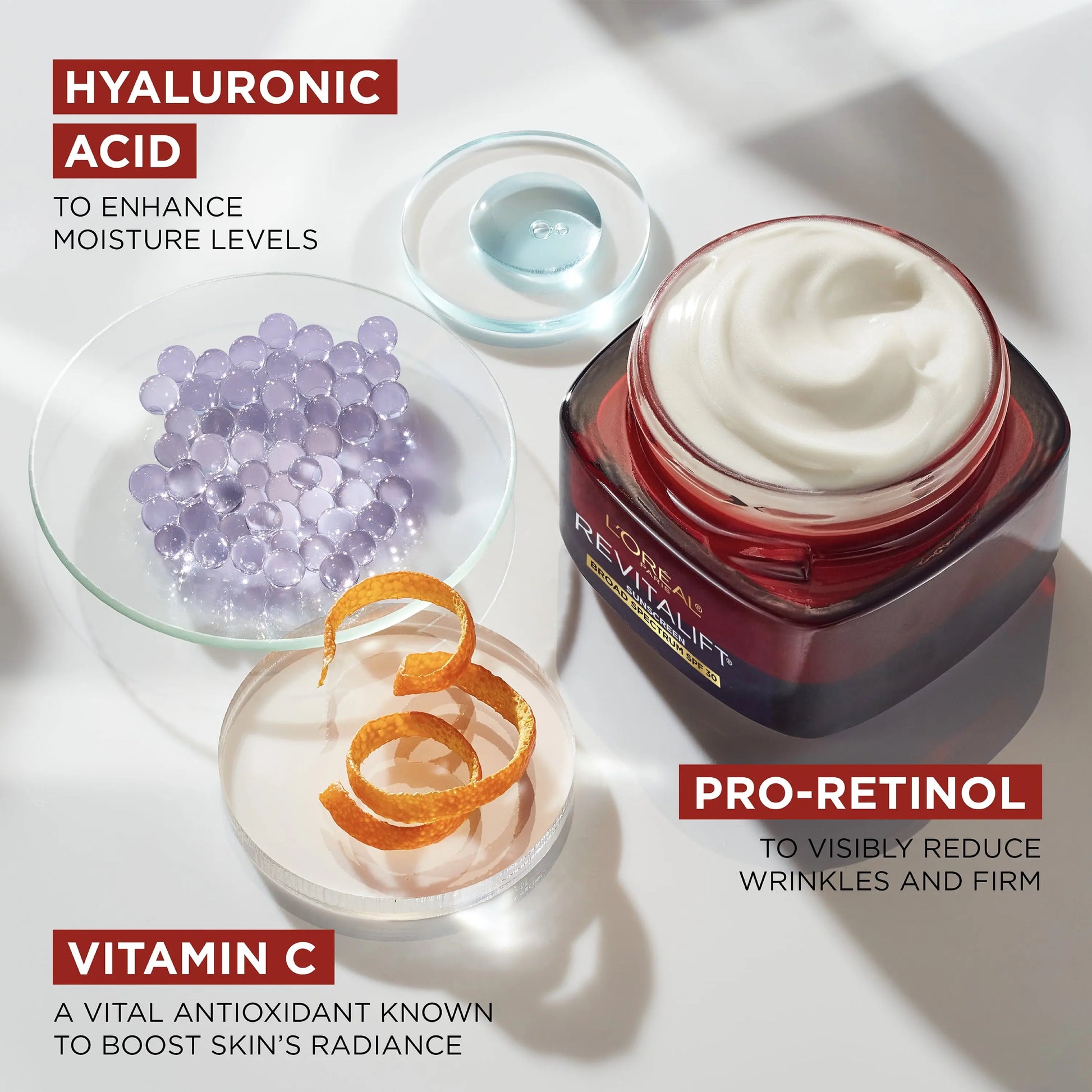 L’Oréal Revitalift Triple Power Anti-Aging Face & Neck Moisturizer SPF 30 – 1.7 Oz, Hydrating, Firming & Brightening