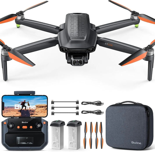 F7GIM Pro Drone with 6K UHD Camera, 3-Axis Brushless Gimbal, 4K/30Fps Video, GPS Smart Control for Adults and Beginner, plus 70Mins Flight Time, 10000Ft FPV Digital Transmission and TOF Safety Support