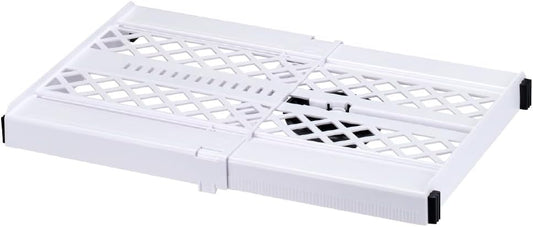 Adjust-A-Shelf White Locker Organizer – Adjustable Shelf Extends to Fit Standard Lockers for School, Gym & Office – Easy to Install, Space-Saving Storage Solution