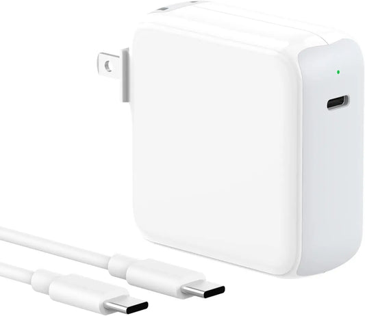 70W USB-C Charger for MacBook Air/Pro (13–16"), M1/M2/M3/M4, iPad – Fast Charge with LED & 6.6FT Cable