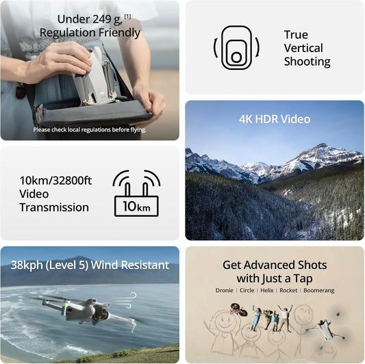 A77 4K HD Drone for Adults - 84-Min Flight, 2650ft Range, Brushless Motors, Auto Hover & Follow Me