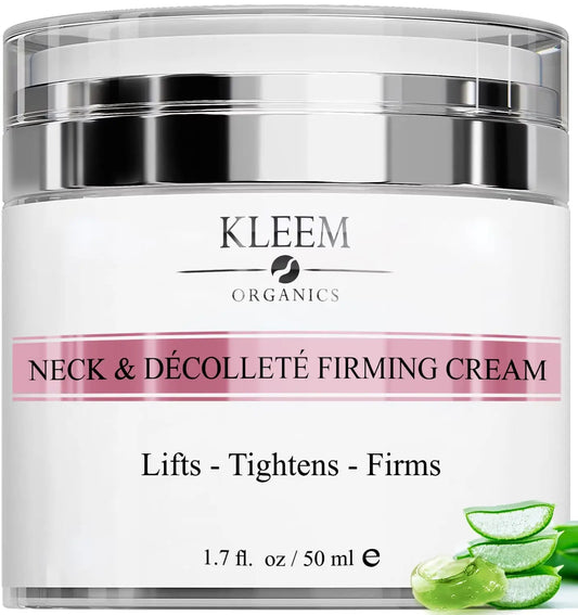 Kleem Organics Neck Firming Cream – Tightening & Lifting Moisturizer for Neck & Décolleté, 1.7 Fl. Oz