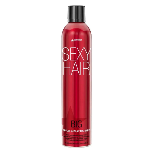 Big Sexy Hair Spray & Play Harder Firm Volumizing Hairspray 10Oz – Super Hold, Maximum Volume & Shine