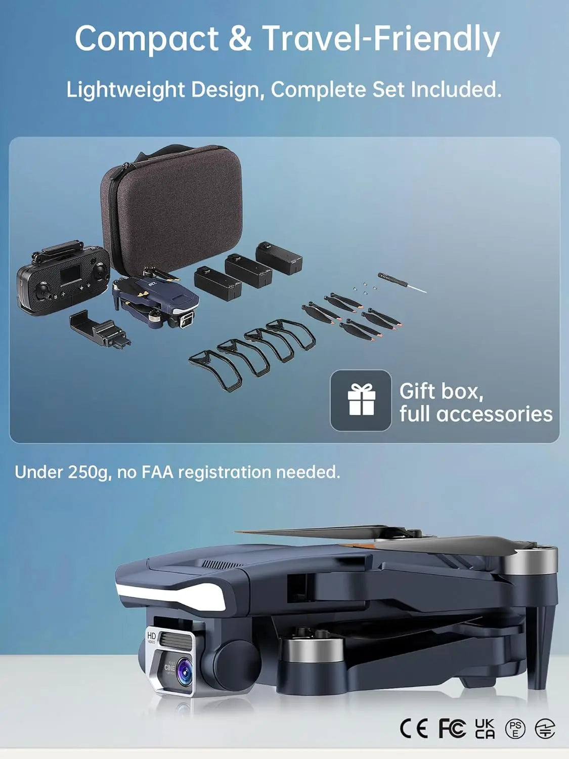 A77 4K HD Drone with Camera - 84-Min Flight Time, Long-Range FPV, Follow Me Mode