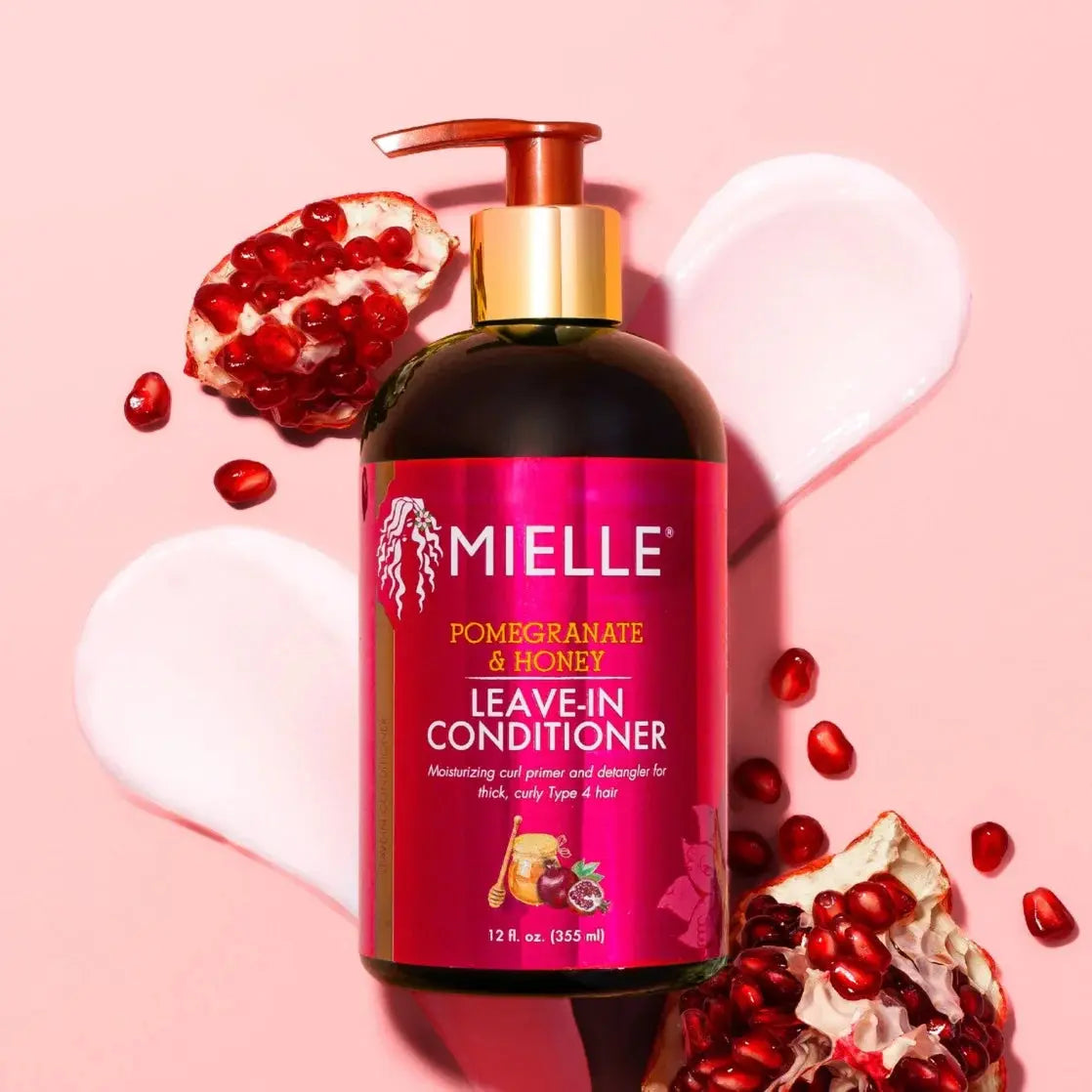 Mielle Pomegranate & Honey Leave-In Conditioner – Hydrating, Detangling & Frizz Control, 12 fl. oz
