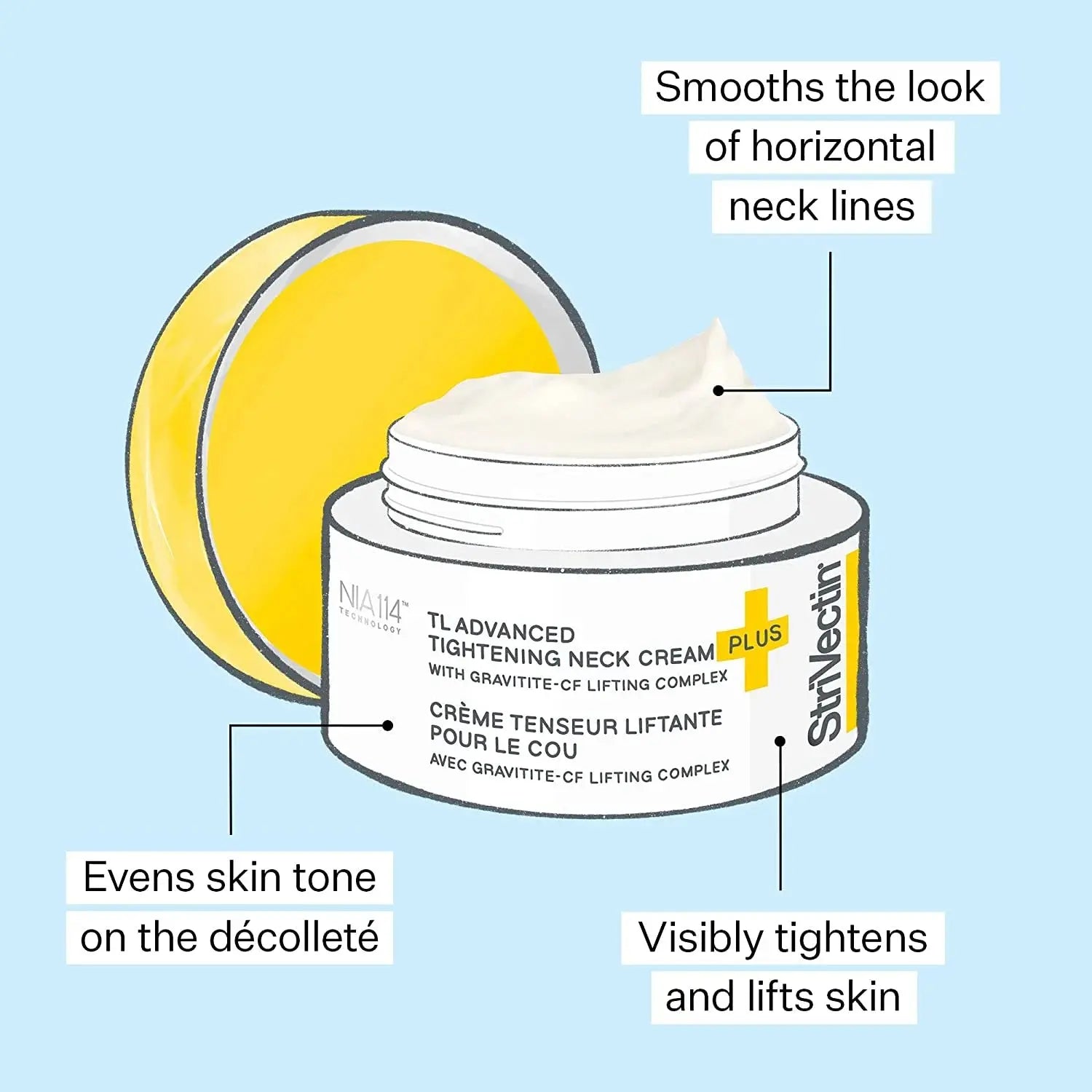 TL Advanced Tightening Neck Cream 1.7 Oz – Firms, Lifts & Smooths Neck for Youthful Skin – Anti-Aging, Wrinkle Reduction, Hydrating & Fast-Absorbing