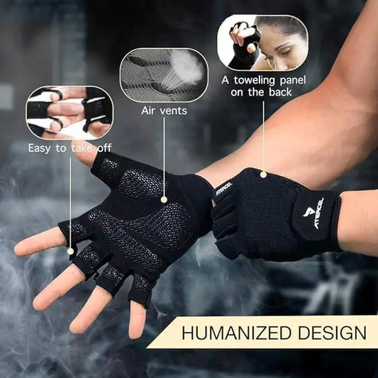 Workout Gloves for Men & Women – Weightlifting, Cycling, Gym & Training – Breathable, Snug Fit Exercise Gloves