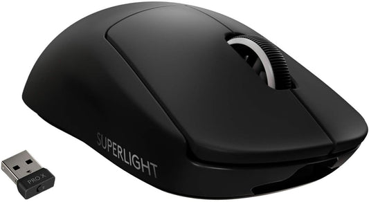 Logitech PRO X Superlight Wireless Gaming Mouse | Ultra-Light HERO 25K Sensor, 25,600 DPI, 5 Buttons – Black