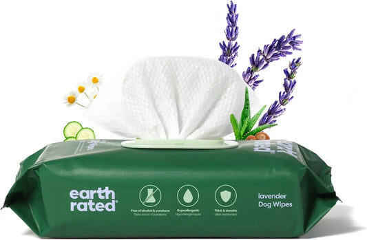 Hypoallergenic Dog Wipes – Lavender Scented, 100 Ct, Cleaning & Hydrating