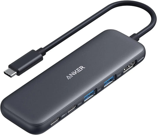 USB-C Hub 5-in-1 with 4K HDMI, USB-A Ports for MacBook & Dell