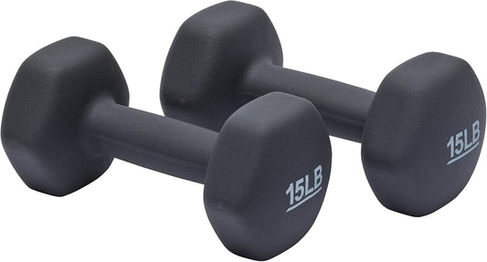 Neoprene Dumbbell Hand Weights for Exercise, Strength Training & Muscle Toning