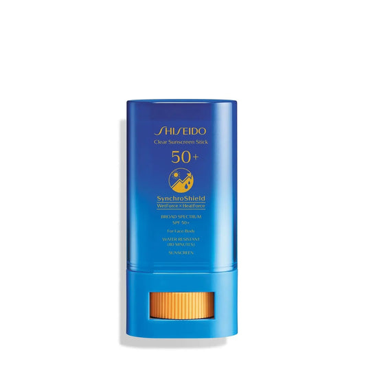 Clear Sunscreen Stick SPF 50+ – Invisible Broad Spectrum Face Protection, Lightweight, Wear Over or Under Makeup, All Skin Types