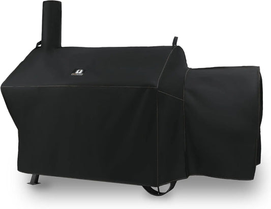 70-Inch Grill Cover for Oklahoma Joe’s Longhorn Offset Smoker – Heavy Duty Waterproof Smoker Cover, Durable BBQ Grill Protector, Outdoor Oklahoma Joe Smoker Accessory
