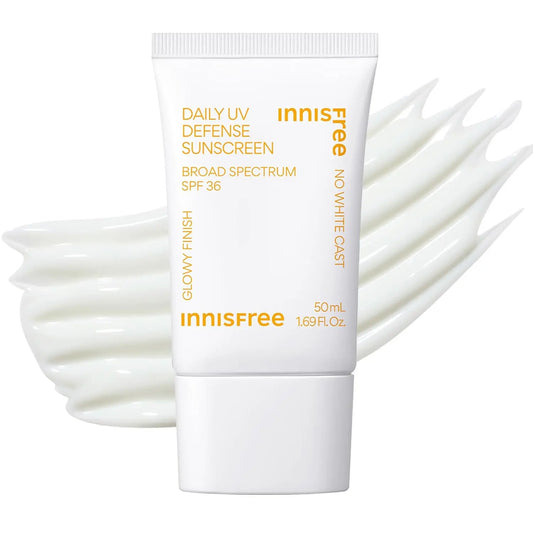 Daily UV Defense SPF 36 – Korean Face Sunscreen, Invisible, Hydrating, No White Cast