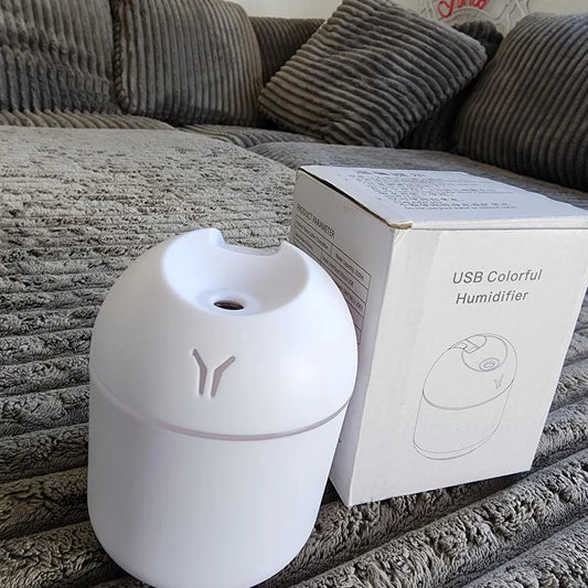 Travel Size Air Diffuser – Portable Multi-Color Neon Light Essential Oil Diffuser