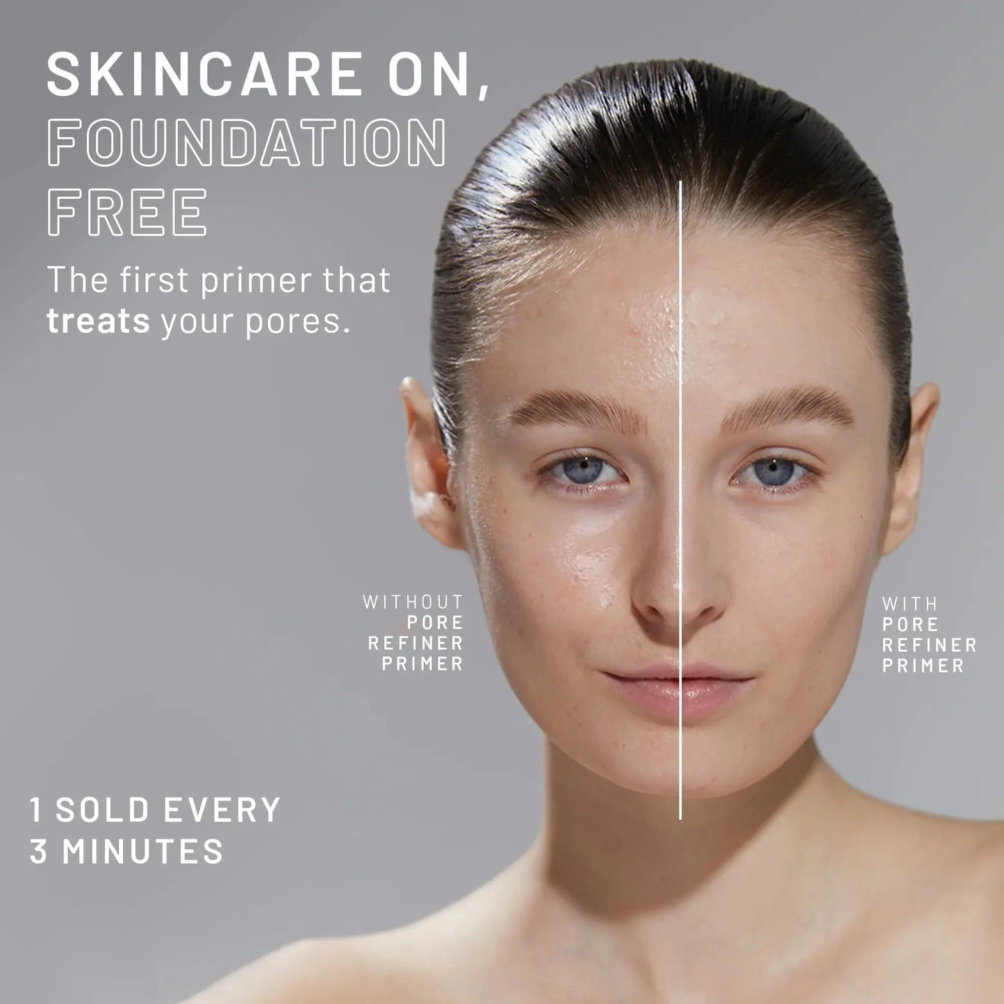 Pores No More Pore Refiner Primer – Minimizes Pores, Absorbs Oil & Mattifies Shine, 1.0 Fl Oz