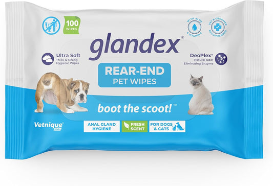 Labs Glandex Dog & Cat Wipes – Anal Gland & Skin Care, 75 Ct