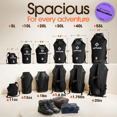 Waterproof Dry Bag – Roll Top Backpack Sack for Kayak, Canoe & Outdoor Gear