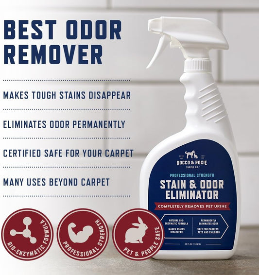 Rocco & Roxie Enzyme Pet Stain & Odor Remover – 32Oz
