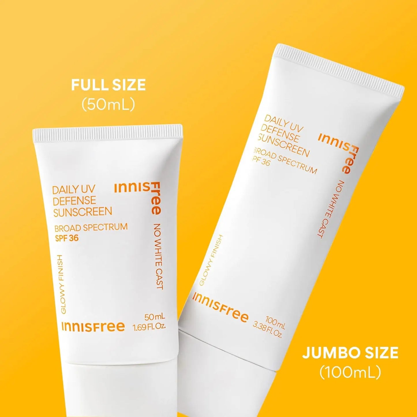 Daily UV Defense SPF 36 – Korean Face Sunscreen, Invisible, Hydrating, No White Cast
