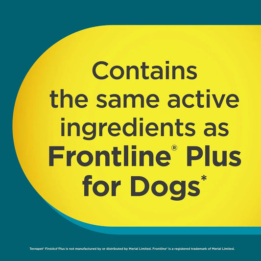 FirstAct Plus Flea & Tick Prevention for Large Dogs (45–88 lb) – 6 Topical Drops