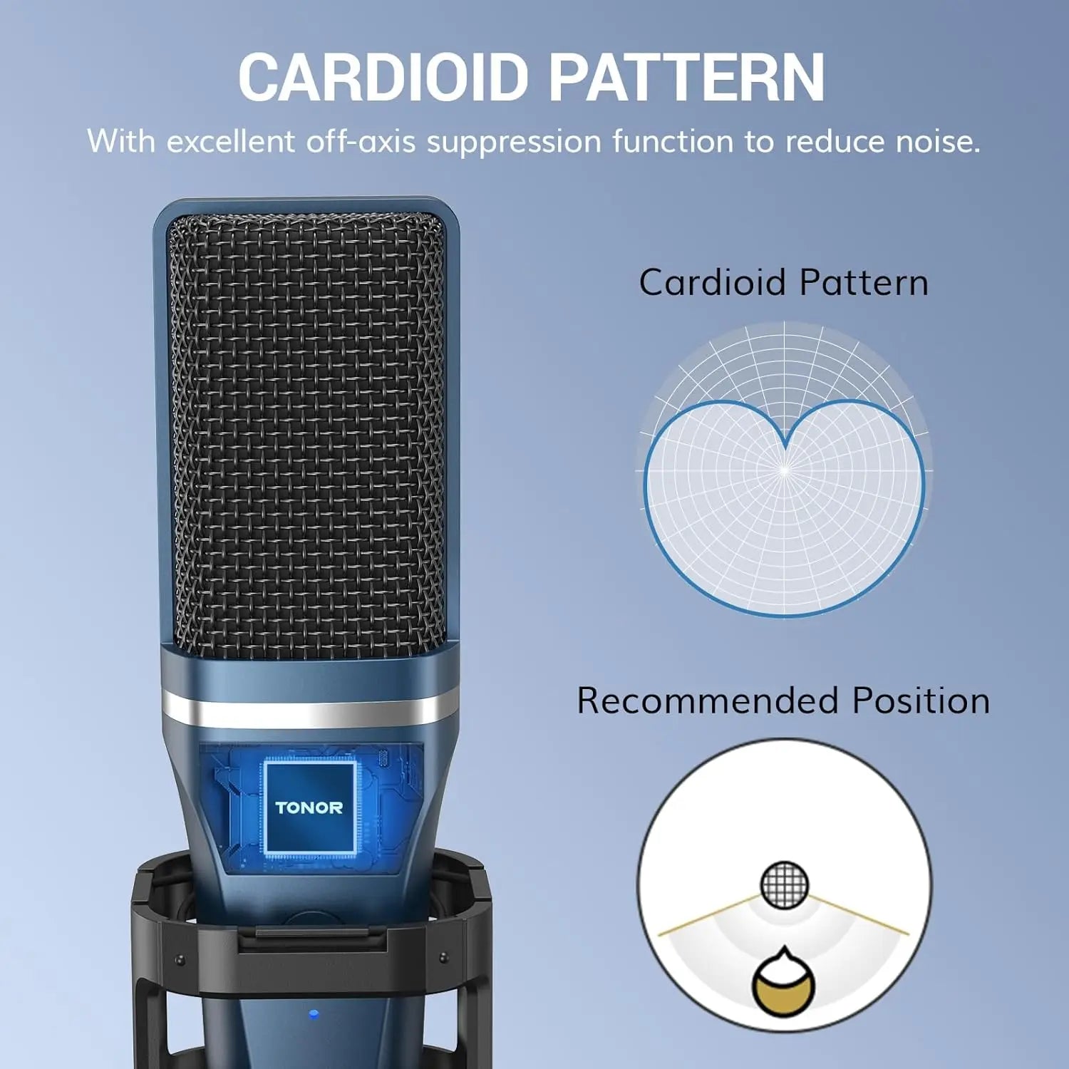 TC-777 USB Podcast Microphone | Cardioid Condenser Mic with Tripod Stand, Pop Filter & Shock Mount – Compatible with PC, Laptop, PS4/5