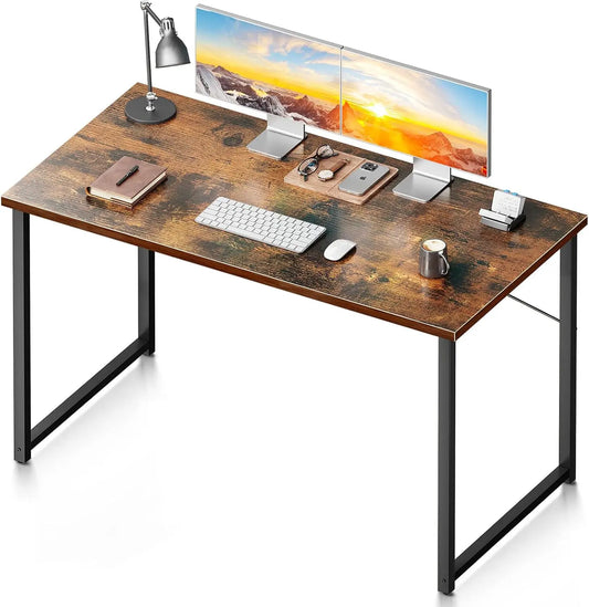 48" Computer Desk – Modern Vintage Writing Desk for Home Office, Study, or Student Workspace – Simple Style PC Table for Small Spaces