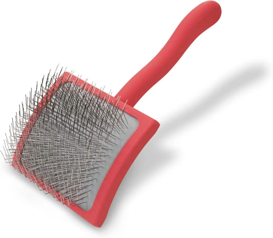 Big G Dog Slicker Brush – Professional Grooming for Goldendoodles, Labradoodles, Poodles, Large Coral