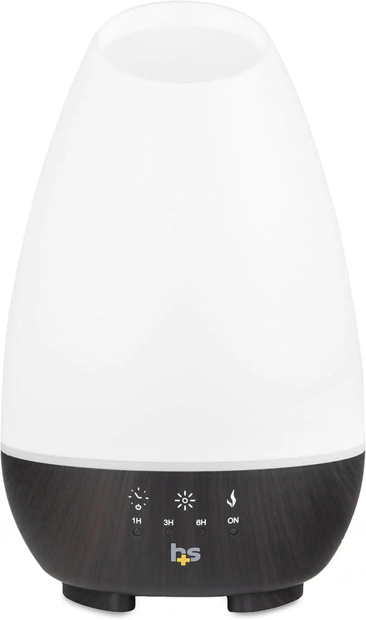 500ML Essential Oil Diffuser – Cool Mist Humidifier & Aromatherapy Diffuser for Large Rooms with Adjustable Timer, Mist Modes & 7 LED Lights (White)